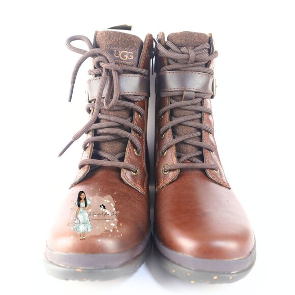 Ugg Women's Snow/Waterproof Boots Kesey in Chestnut Brown, Size 5.5- 0055 - Picture 5 of 12
